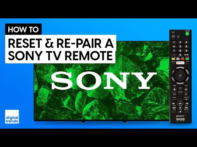 Sony TV Remote Not Working? How to Re-Pair with Bluetooth