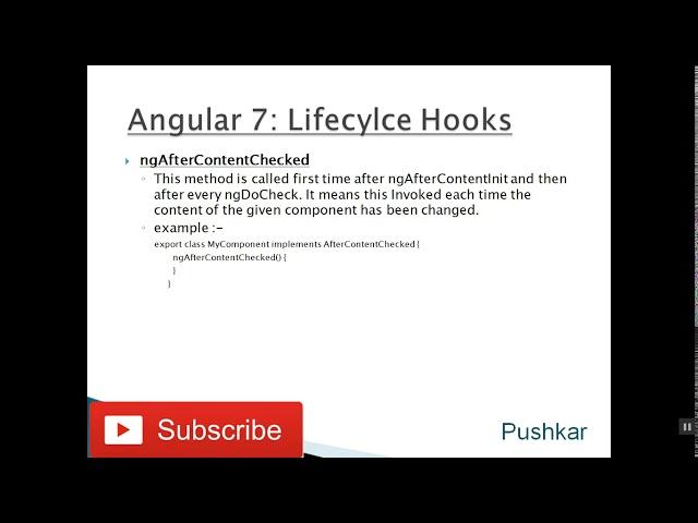 Angular 7 - ngAfterContentInit and ngAfterContentChecked lifecycle hook