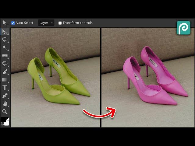 Photopea Tutorial - How to Change colours of an object (quick & easy method)