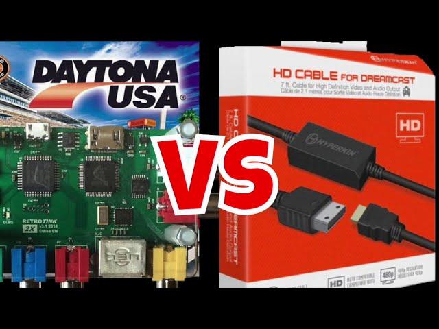 Sega Dreamcast HDMI Wars - Hyperkin vs. RetroTink 2x  (Daytona USA)