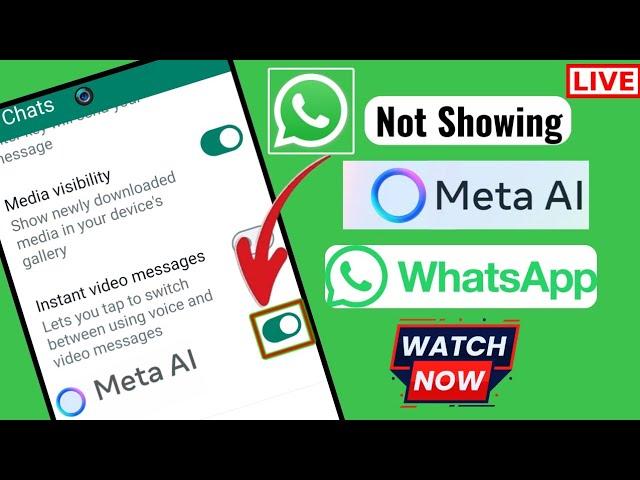 Meta AI not showing on WhatsApp (rules 2024) | How to get Meta AI on Whatsapp