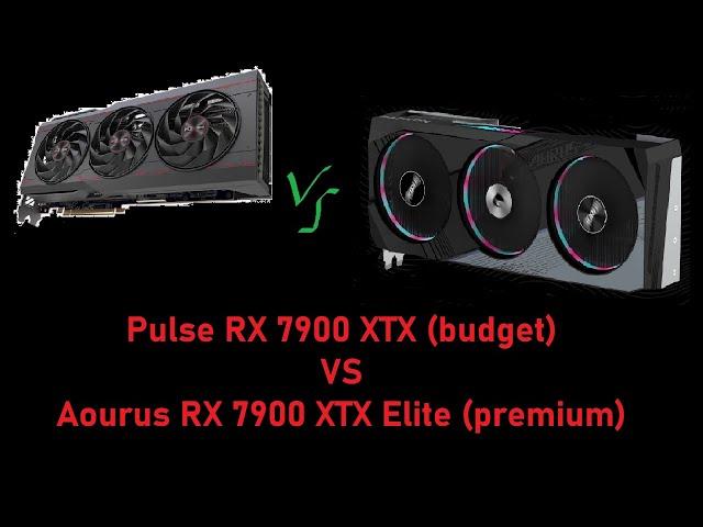 Sapphire Pulse RX 7900 XTX vs Aourus RX 7900 XTX Elite review | 1440p | 7800X3D