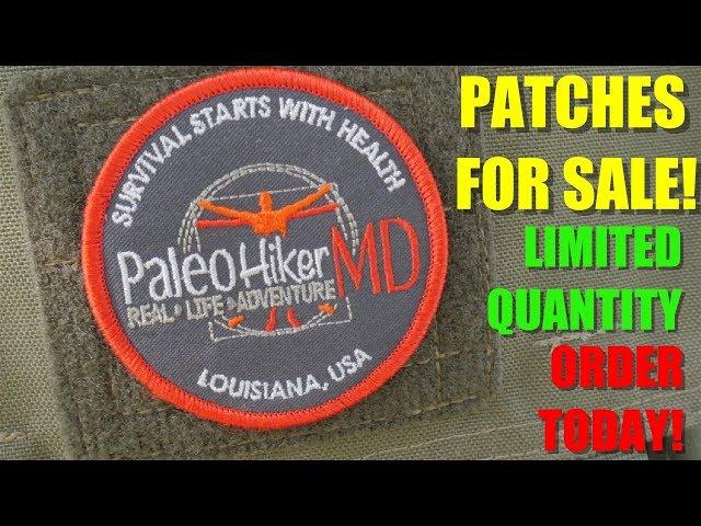 PaleoHikerMD Patches FOR SALE!  Limited Quantity Available!