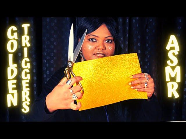 ASMR  gold original (Golden Triggers , Tapping) 골드 트리거 Fast & Slow Tapping  indian ASMR  EP#1