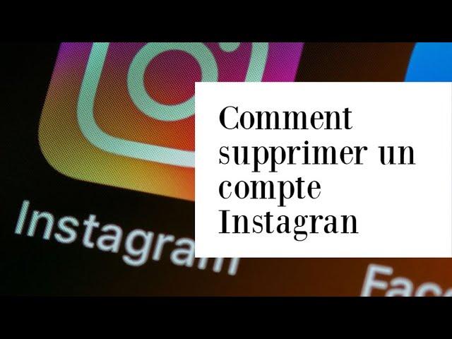 Comment supprimer son compte Instagram (2020) (sur un PC)