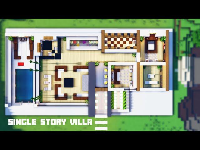 Minecraft : Modern House Tutorial | Modern villa | How to Build