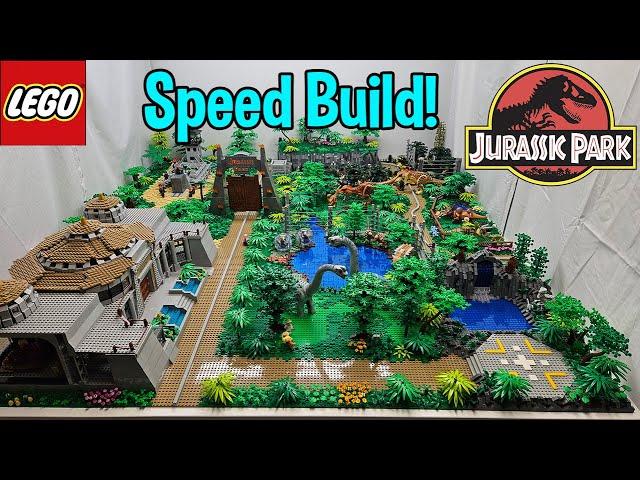 LEGO JURASSIC PARK: SPEED BUILD! | Building Jurassic Park in LEGO! |  | 4K! |  #lego #jurassicpark