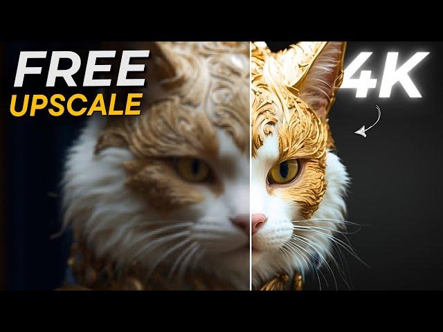 Best FREE AI Image & Video Upscaler Software - Upscale To 4K ️