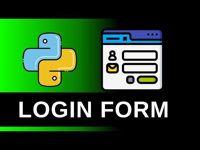 How To Create A Login Form? | Python Flask Web App Tutorial