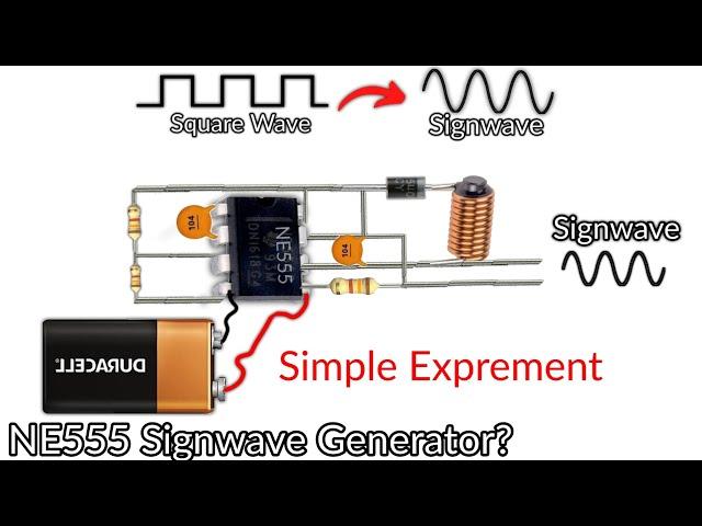 NE555 SineWave Generator - 50/60Hz | Simple Exprement