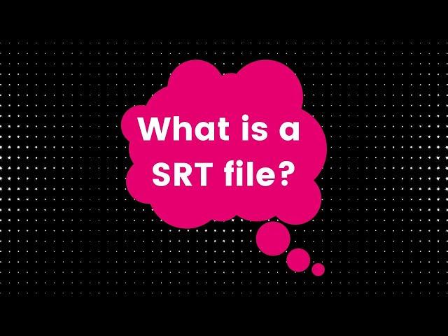 What Is A SRT File?
