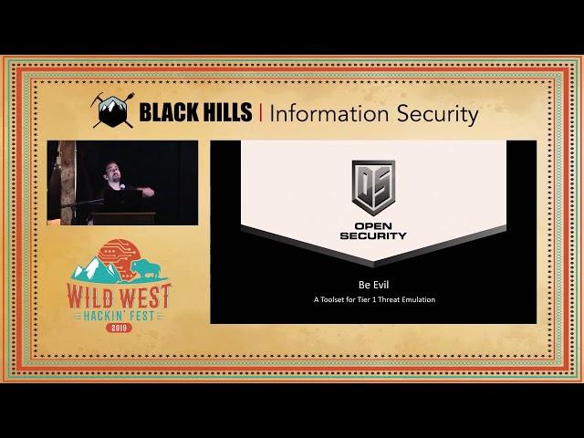 Be Evil: A Toolset for Tier 1 Threat Emulation - Matthew Toussain