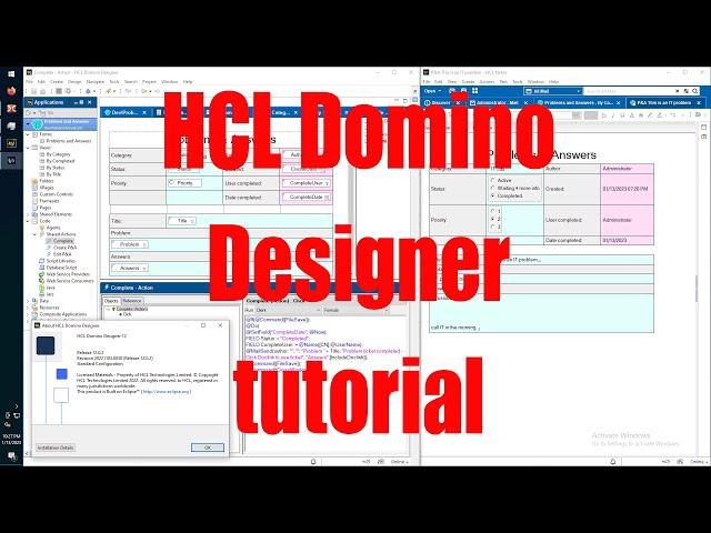 HCL Domino Designer tutorial for beginners - January 2023 - 13103b37 @HCLDigitalSolutions