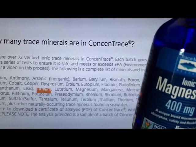 Review: Ionic Magnesium SHOCKING Trace Minerals Heavy Metals