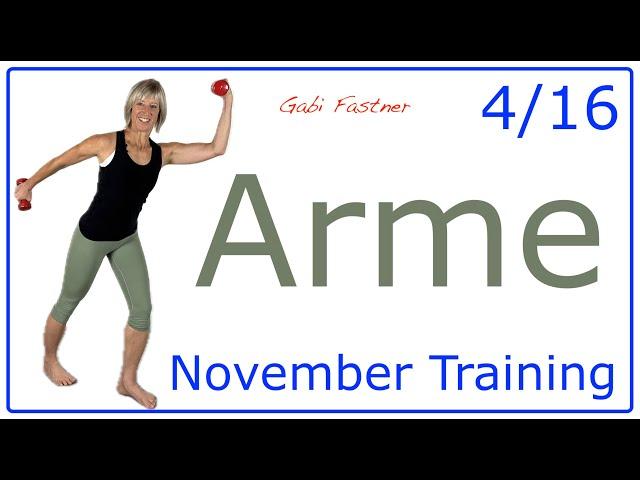 4/1626 min. Arme trainieren | Bizeps, Trizeps und Schultern in Form | Hantel-Workout im Stehen