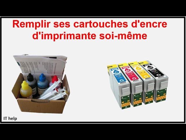 Remplir ses cartouches d'encre d'imprimante soi-même et faite des économies!