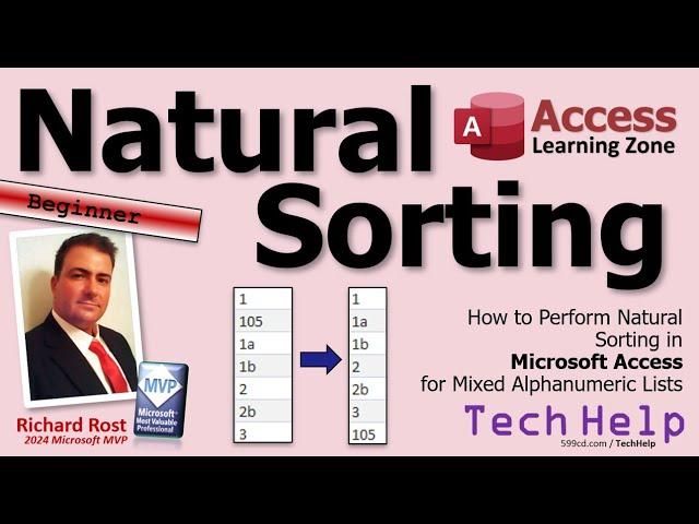 How to Perform Natural Sorting in Microsoft Access for Mixed Alphanumeric Lists