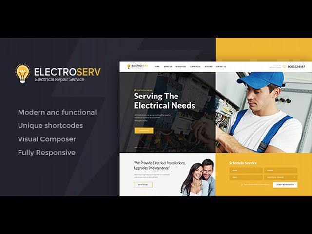 ElectroServ | Electrical Repair Service | Themeforest Website Templates and Themes