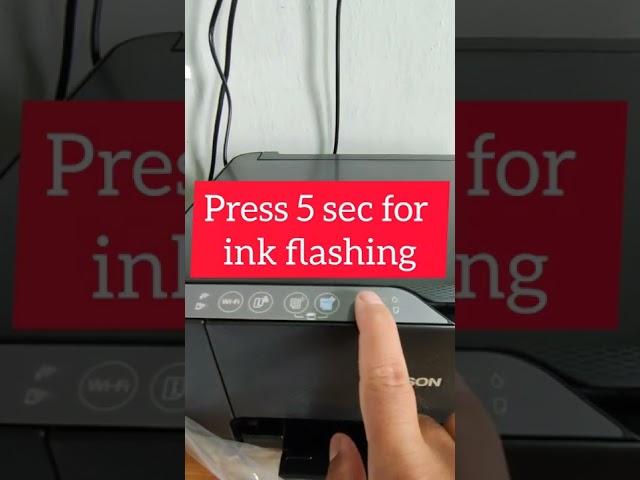 Epson L3250 Ink Flashing | How to Flash Ink in Epson Printer #shorts #viral #youtubeshorts