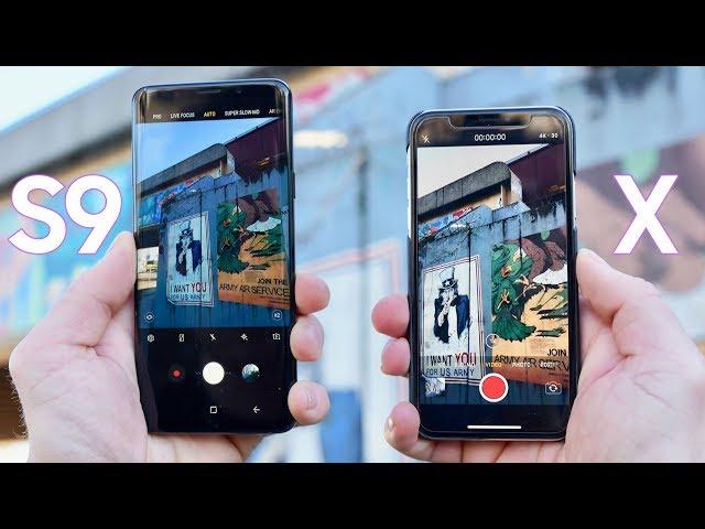 Samsung Galaxy S9 Plus vs iPhone X Camera Test Comparison