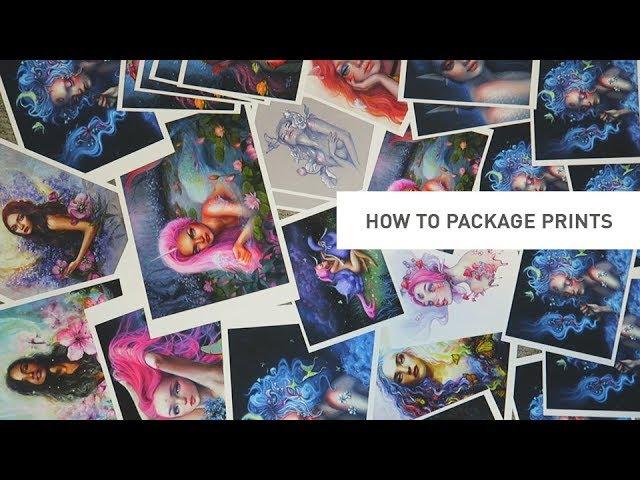 HOW TO PACKAGE ART PRINTS + save money on shipping!