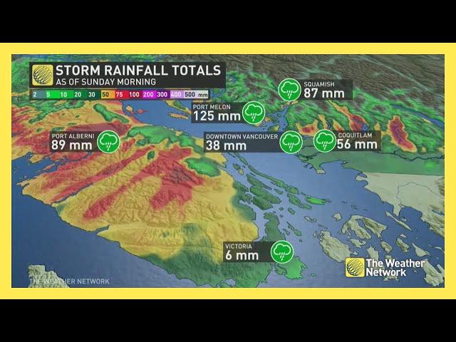 Atmospheric River Bringing Heavy Rain for B.C.’s South Coast