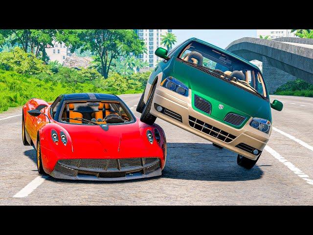 High Speed Traffic Car Crashes #159 - BeamNG Drive | CrashBoomPunk