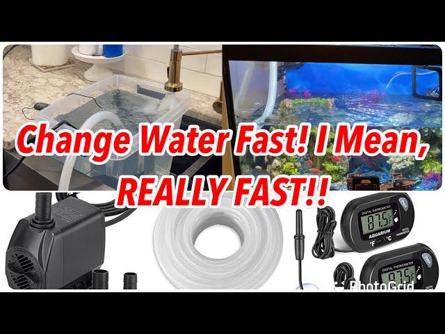 Easy And Quick Way To Change Water In Fish Tank | Cheaper And Faster Than Python No Spill System