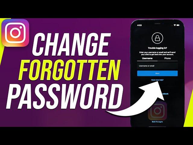 How To Change Forgotten Password On Instagram