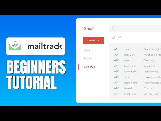 Mailtrack Tutorial For Beginners - How To Use Mailtrack