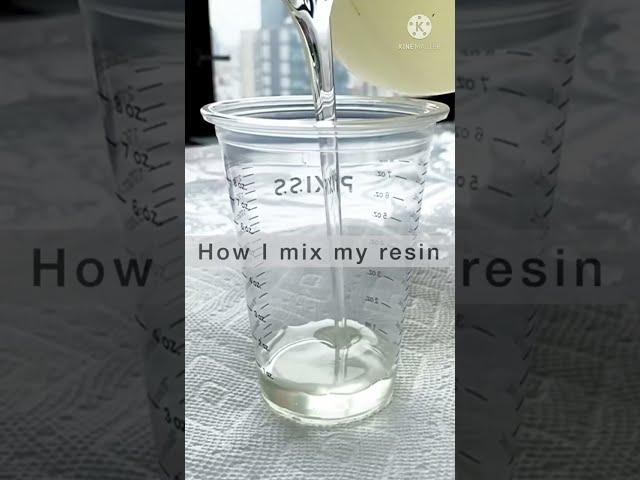 How to mix resin properly for art | Beginners step by step #resinart #diy