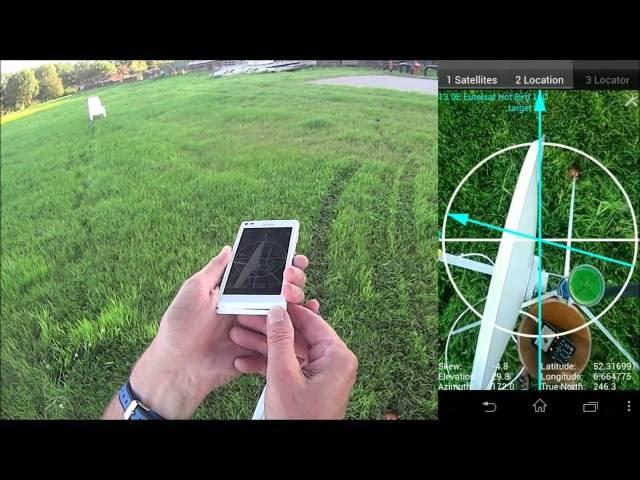 Satellite Locator with GPS locations from the phone