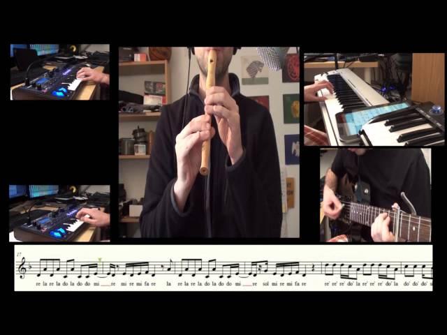 Myles Cyrus - Wrecking Ball - Flute (recorder) cover and sheet music - Carlos Rodríguez Parrón