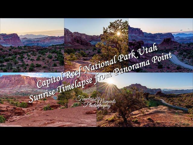 Capitol Reef National Park Utah Sunrise Timelapse