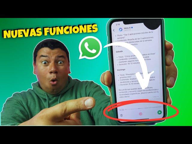 ¡Increíbles NUEVAS FUNCIONES de WHATSAPP 2024! 