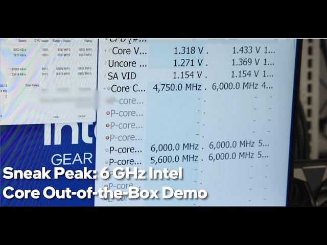 Sneak Peek: 6 GHz Intel Core Out-of-the-Box Demo