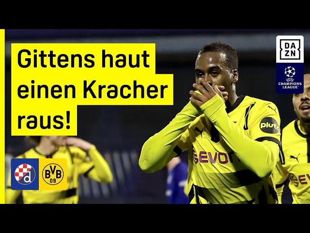 BVB greift ganz oben an: Dinamo Zagreb - Borussia Dortmund | UEFA Champions League | DAZN Highlights