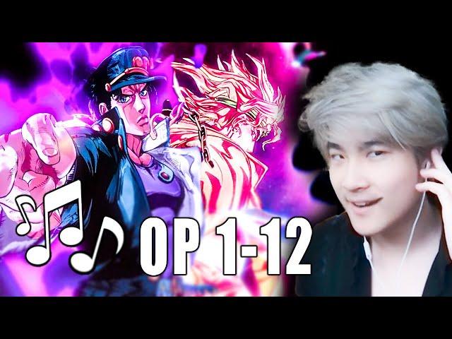 EPIC Easter Eggs - EVERY JoJo's Bizarre Adventure Opening 1-12 Reaction