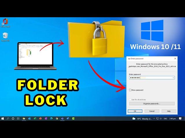 How to lock folder in Windows 10|PC me Folder Lock kaise karen|Password Protect Folder on Windows PC