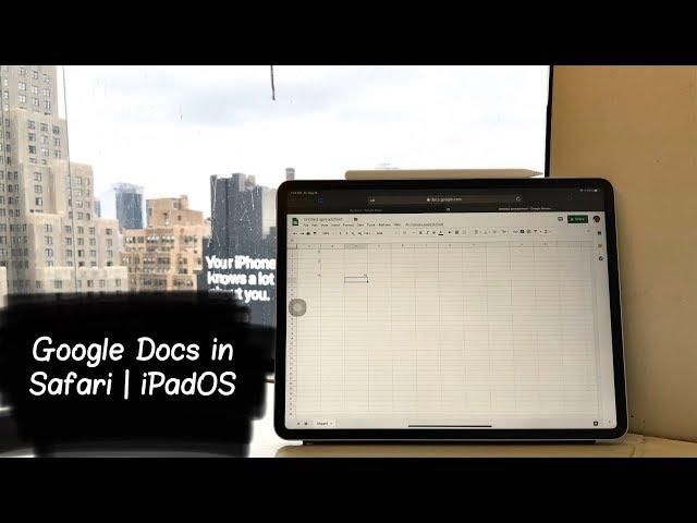 Full Desktop Google Docs Experience on iPad Pro with iPadOS