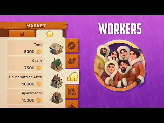 Klondike Adventures: How to Get More WORKERS 