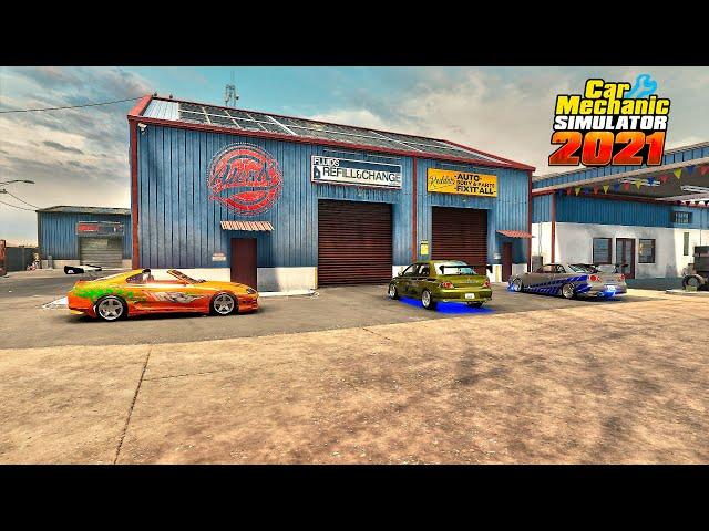 Restoration of all Fast and Furious cars that were found in Car Mechanic Simulator 2021