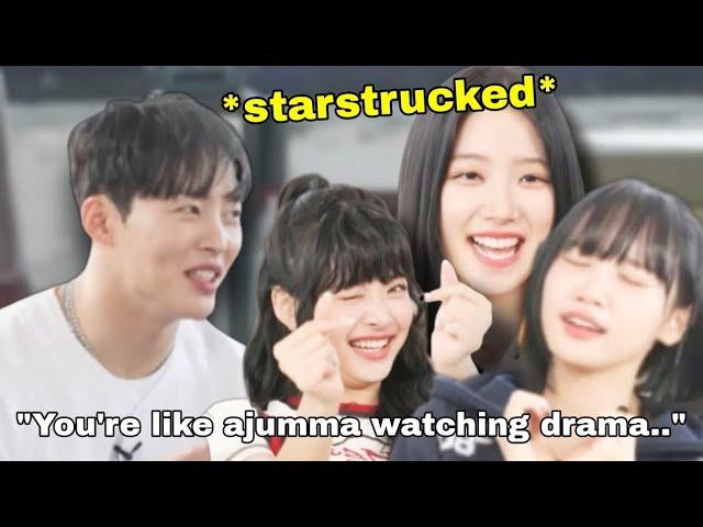 Eunchae,Kazuha and Chaewon got starstrucked after knowing this guy's love story..