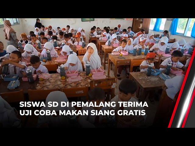 Ratusan Siswa SD di Bantarbolang Pemalang Dapat Makan Siang Gratis | OneNews Update