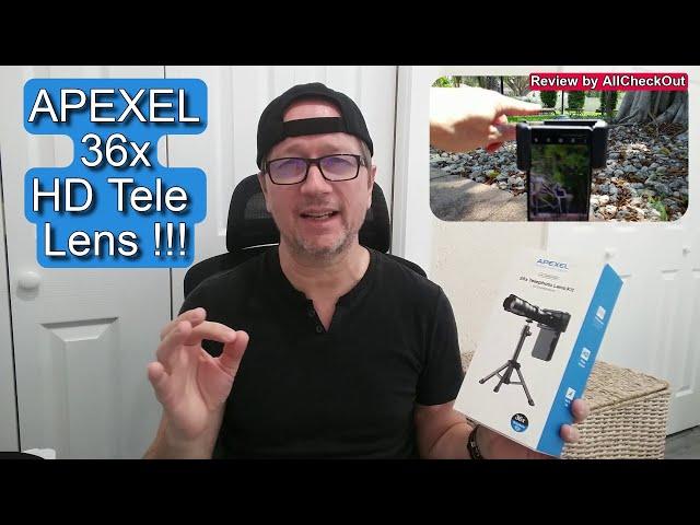 APEXEL High Power 36X HD Telephoto Lens For Mobile Phones With Tripod (Unboxing, Review, Tutorial)