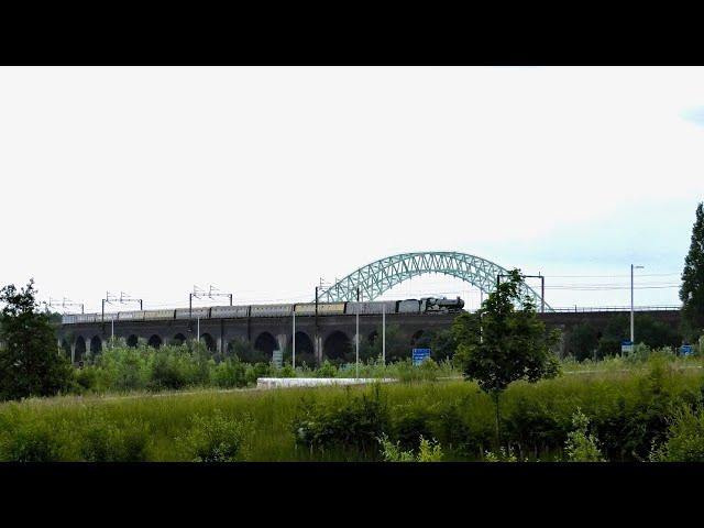 The Mersey Express - Widnes Steam Train - Earl of Mount Edgcumbe - 1st June 2024