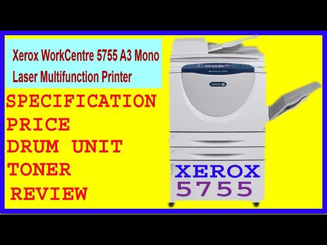 xerox 5755 photocopier machine complete specs review