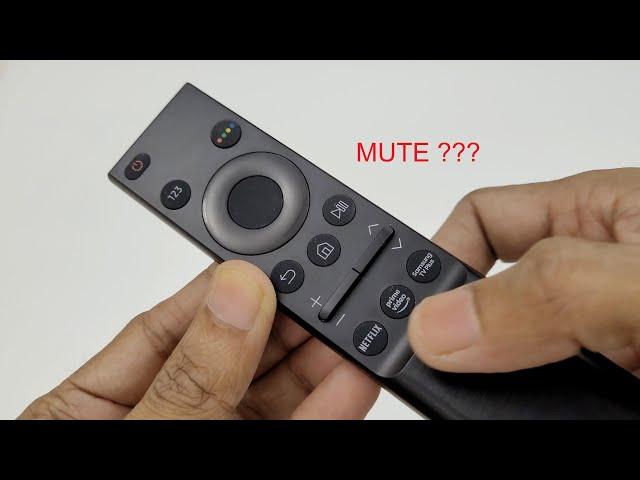 Samsung Smart TV Remote - Where is the Mute Button?