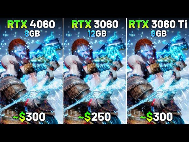 RTX 4060 vs RTX 3060 vs RTX 3060 Ti | Test in 9 Games | 1080p