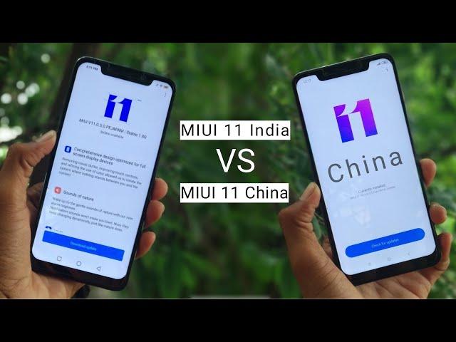 MIUI 11 India Stable VS MIUI 11 China Stable \ Features